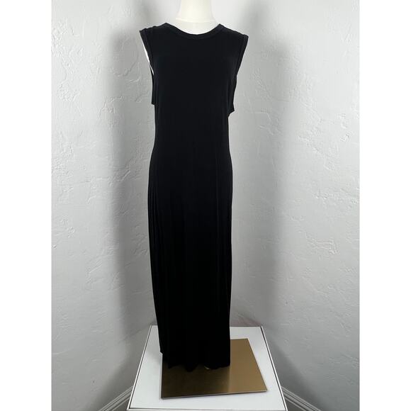ENZA COSTA JERSEY KNIT MAXI SLEEVELESS DRESS Twisted back - Picture 1 of 6